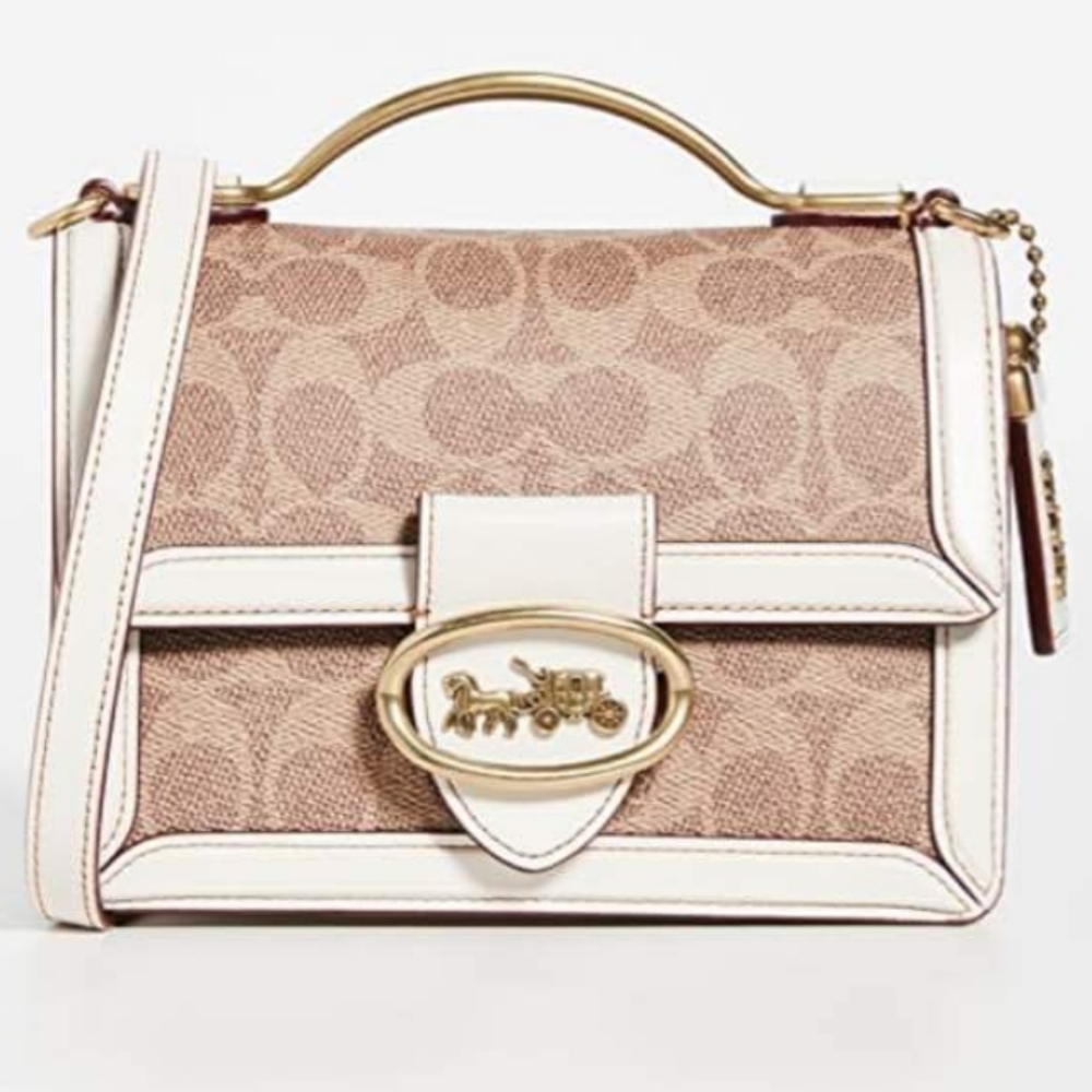 Designer COACH Riley 18 top handle - Picture 2 of 5